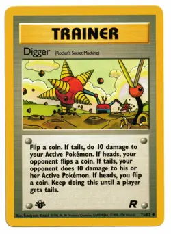 Pokemon Card: Digger 75/82 1st Edition Team Rocket Set! - Image 1