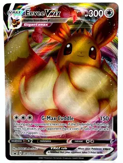 Eevee VMAX SWSH087 Sword & Shield Holo Black Star Promo Pokemon TCG Card NM/M - Image 1