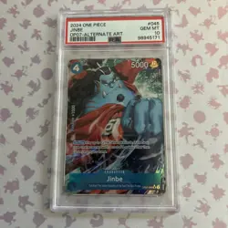 PSA 10 Jinbe OP07-045 SR ALT ART One Piece Cards English 2024 - Image 1