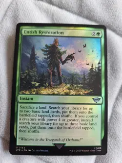 MTG Entish Restoration #0163 The Lord of the Rings FOIL Uncommon NM/M - Image 1