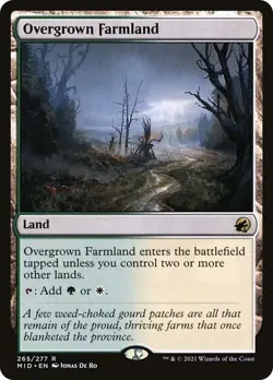 MTG - Overgrown Farmland - Midnight Hunt - Magic the Gathering - Image 1