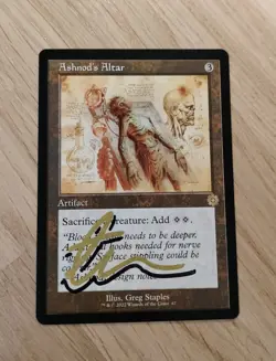 MTG Ashnod's Altar Signed Greg Staples - Image 1