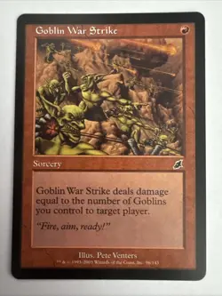 Magic the Gathering Goblin War Strike Scourge MTG NM - Image 1