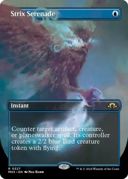 Strix Serenade (Borderless) - Modern Horizons 3 (MH3) NM Magic: The Gathering - Image 1