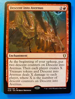 MTG 1x Descent into Avernus # 169 Battle for Baldur's Gate Magic Gathering x1 NM - Image 1