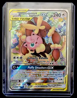 Pokemon TCG Tag Team Mega Lopunny & Jigglypuff GX Alternate Full Art 226/236 - Image 4