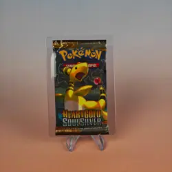 POKEMON BOOSTER PACK HEARTGOLD SOULSILVER GERMAN 2010 AMPHAROS - Image 1