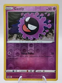 Pokemon TCG - Gastly 055/198 - Chilling Reign - Reverse Holo Common - Near Mint - Image 1