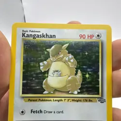 Pokemon TCG Kangaskhan Jungle 5/64 Holo Unlimited Holo Rare LP - Image 2