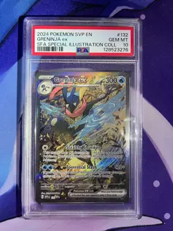 Pokemon Greninja ex SFA Special Illustration Coll. Promo SVP EN 132 PSA 10 - Image 1