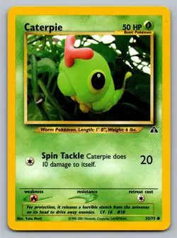 Pokemon TCG Neo Discovery Caterpie #53 - Image 1