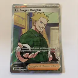 Lt. Surge’s Bargain 170/132 - Ultra Rare - Pokemon Mega Evolution - NM - Image 1