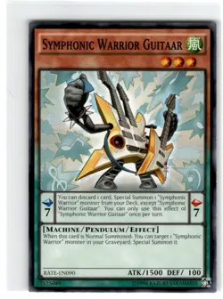 Yu-Gi-Oh! Symphonic Warrior Guitaar Common RATE-EN090 Moderately Played - Image 1