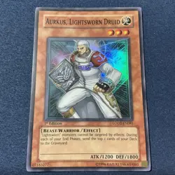 LODT-EN081 Aurkus, Lightsworn Druid Super Rare 1st Edition Yugioh - Image 2