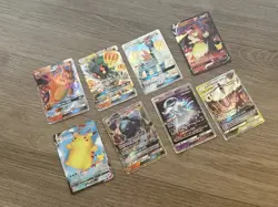 Pokemon TCG Holo Bundle - Lot of 8 Trading Cards Rare Ultra Charzard & More - Image 1