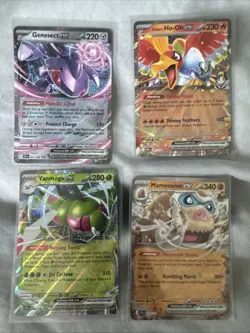 Pokemon Ex Card Lot With Ho Oh, Genesect - Image 1