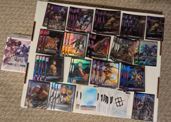 Gundam Card Game Iron Bloom ST05 God Deck + Sleeves and extra promo - Image 1