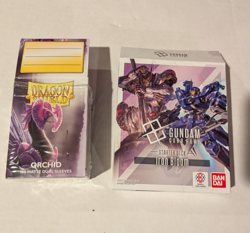 Gundam Card Game Iron Bloom ST05 God Deck + Sleeves and extra promo - Image 2