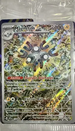 Pokemon TCG Sealed Magneton 159 Scarlet & Violet Promo Cards Holo - Image 1