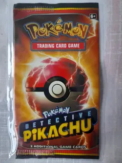Pokemon TCG Detective Pikachu Booster Pack 2 Card Factory Sealed - Image 1