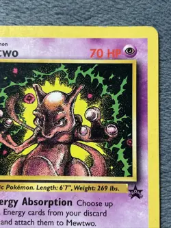 Mewtwo 14 Black Star Promo Vintage WOTC Pokemon Card - Image 3