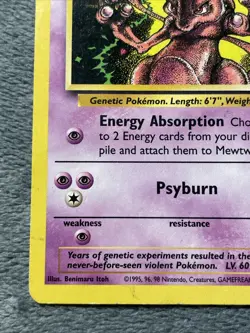 Mewtwo 14 Black Star Promo Vintage WOTC Pokemon Card - Image 4