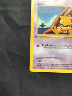 Pokemon Cards: Base Set 1st Edition Common: Abra 43/102 - Image 5
