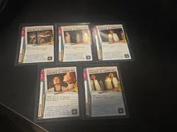X-Files CCG Smoke & Mirrors Complete Set of 5 Cards - Image 1