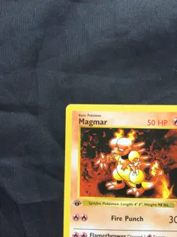 Pokemon Cards: Base Set 1st Edition Uncommon: Magmar 36/102 - Image 2
