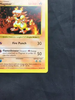 Pokemon Cards: Base Set 1st Edition Uncommon: Magmar 36/102 - Image 4