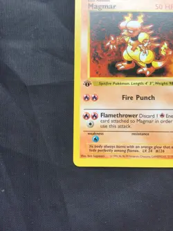 Pokemon Cards: Base Set 1st Edition Uncommon: Magmar 36/102 - Image 5