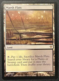 Marsh Flats Zendikar Original NM Magic the Gathering - 2009 - Image 1