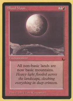 MTG THE DARK BLOOD MOON never played with corner damage "see scans" - Image 1