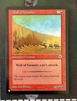 Wall of Granite - NM - Portal (The List) - Magic the Gathering - Excellent - Image 1