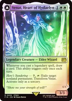 Venat, Heart of Hydaelyn Foil Final Fantasy MTG NM - Image 1