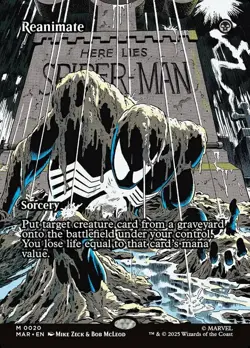 Reanimate - Foil - Borderless - Marvel Universe - Near Mint - Image 1