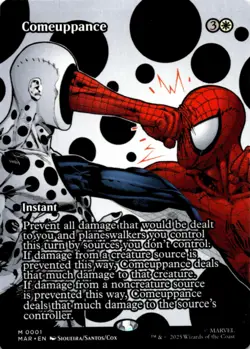 MTG Comeuppance (Borderless) Normal NM Marvel Eternal-Legal Magic - Image 1