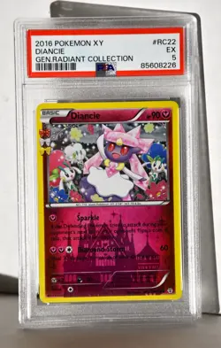 2016 Pokemon XY Diancie Gen. Radiant Collection RC22 PSA 5 EX (5/10) - Image 3