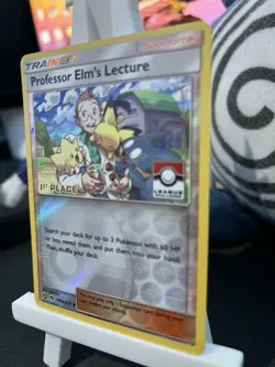 Pokemon Professor Elm's Lecture Stamped 188a/214 1st Place League Challenge MINT - Image 2