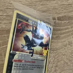 Pokemon Greninja Gold Star SWSH144 Holo Black Star Promo Celebrations sealed - Image 3