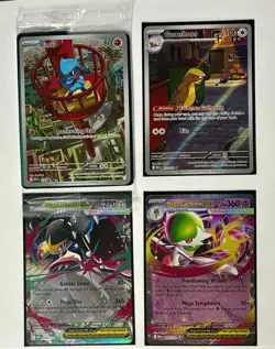 Riolu 010 Promo, Gumshoos & 2 Mega Ex Pokemon Mega Evolutions Lot - Image 1