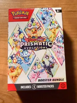 Pokemon TCG Scarlet & Violet Prismatic Evolutions Booster Bundle Factory Sealed - Image 1