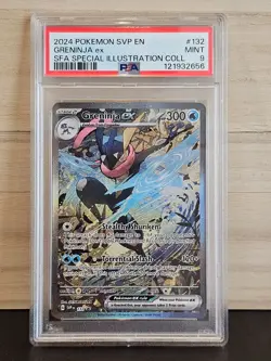 Pokemon Greninja EX SVP132 Shrouded Fable Black Star Promo PSA 9 2024 - Image 1
