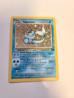 1999 Pokemon Vaporeon Holo Rare 1st Edition Jungle 12/64 LP/MP - Image 1