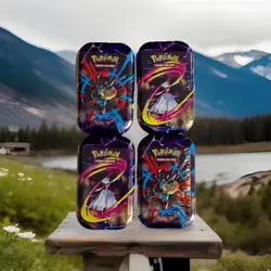 Pokemon Mega Evolutions Mini Tin Pokemon TCG Sealed In Hand - Lot Of 4 - Image 1