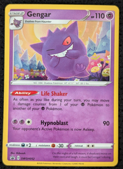Pokemon Gengar SWSH052 Promo Cosmos Holo NM - Image 1
