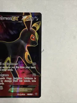 Pokemon TCG Umbreon EX 119/124 LP Full Art Ultra Rare XY Fates Collide - Image 3