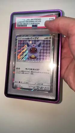 Pokemon Poncho Wearing Eevee #140 SM-P - Espeon Poncho - PSA 10 - Image 2