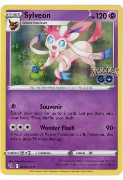 Sylveon (Holo) - 035/078 - Pokemon Go - Holo Rare - NM/M - English - Image 1