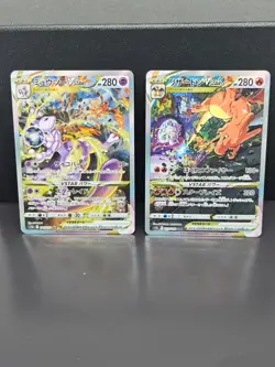 Charizard 212/172 Mewtwo 221/172 SAR Set VSTAR Universe Pokemon Japanese EX/NM - Image 1